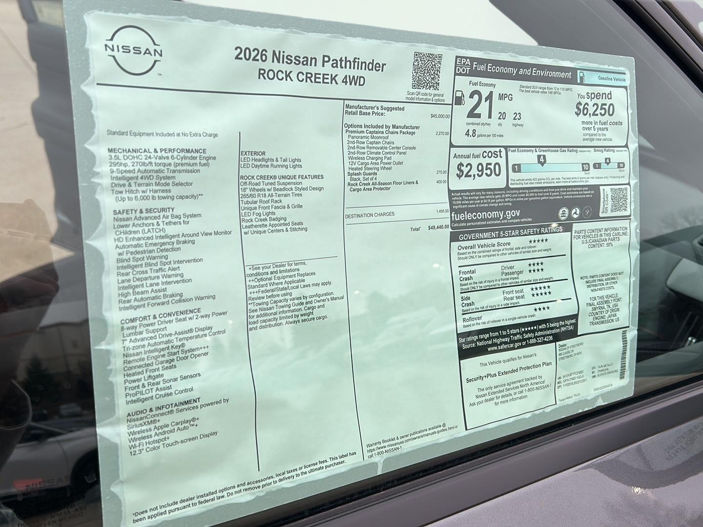 2026 Nissan Pathfinder Rock Creek®