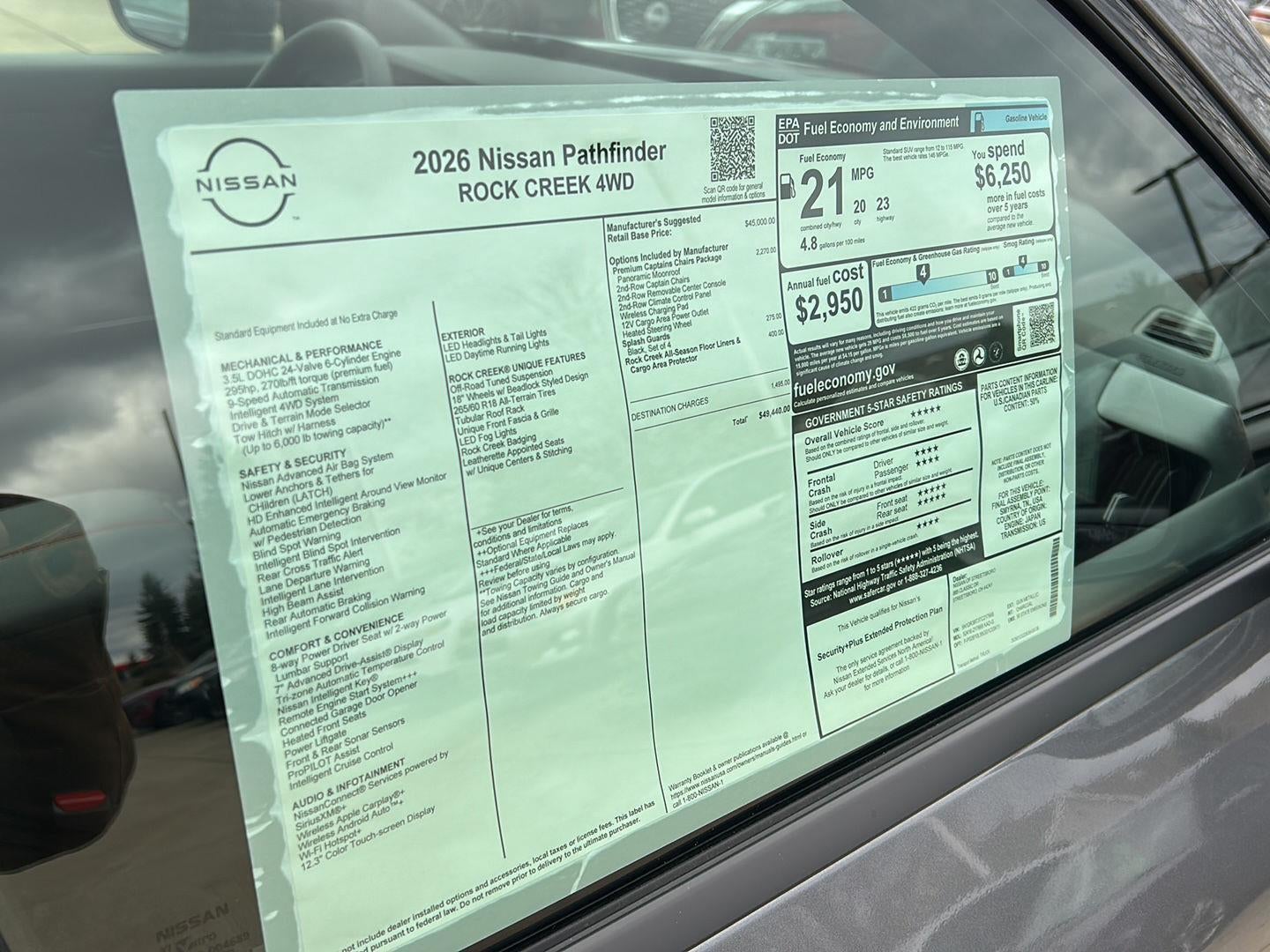 2026 Nissan Pathfinder Rock Creek®