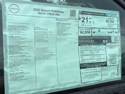 2026 Nissan Pathfinder Rock Creek