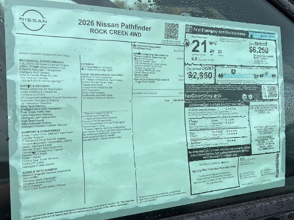 2026 Nissan Pathfinder Rock Creek