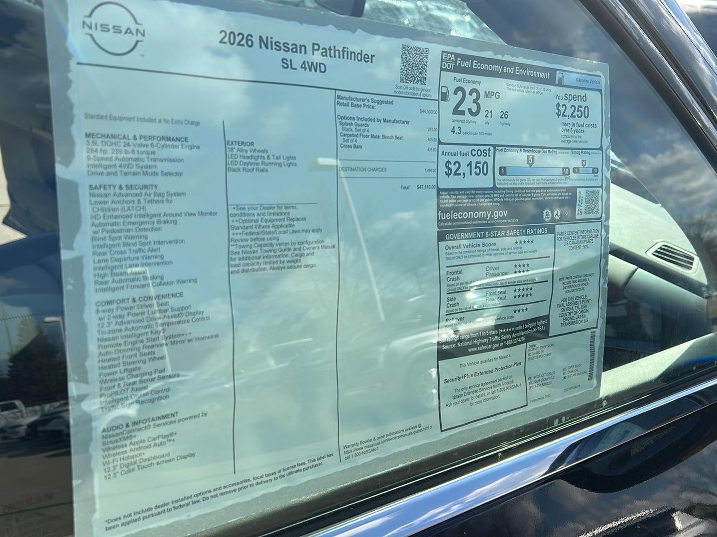 2026 Nissan Pathfinder SL