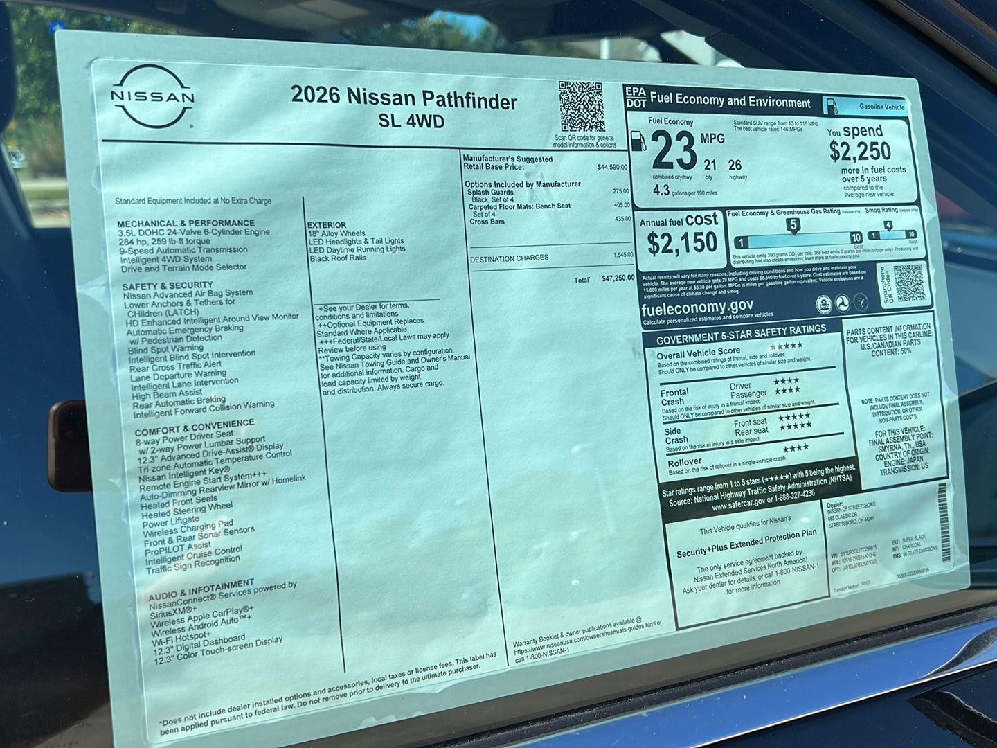 2026 Nissan Pathfinder SL