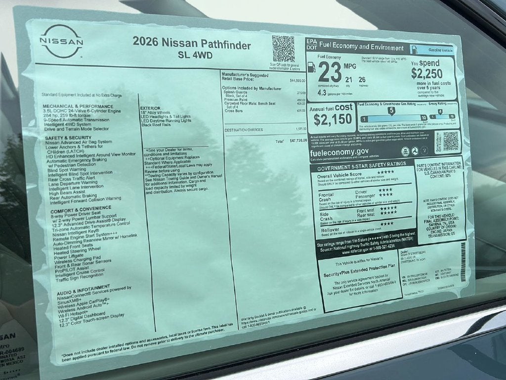 2026 Nissan Pathfinder SL