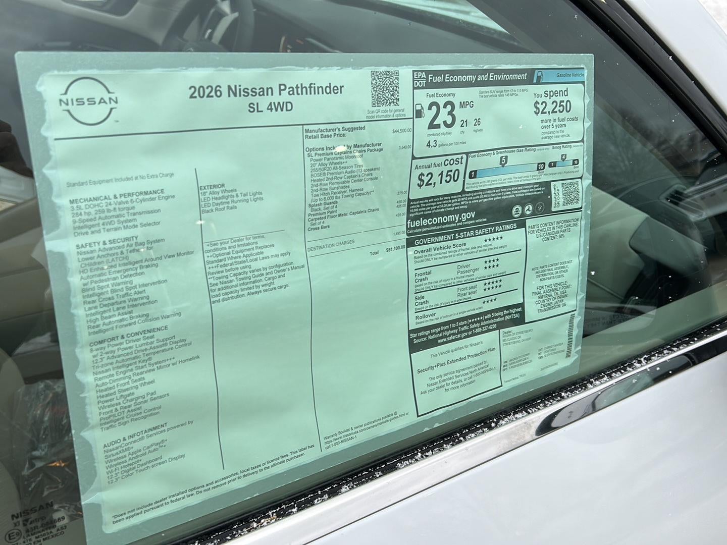 2026 Nissan Pathfinder SL