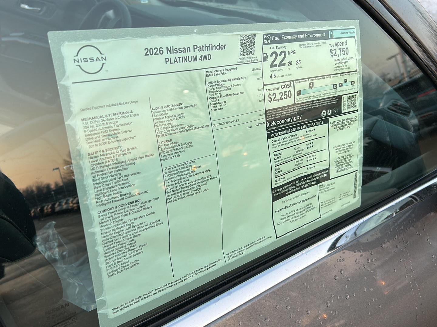 2026 Nissan Pathfinder Platinum