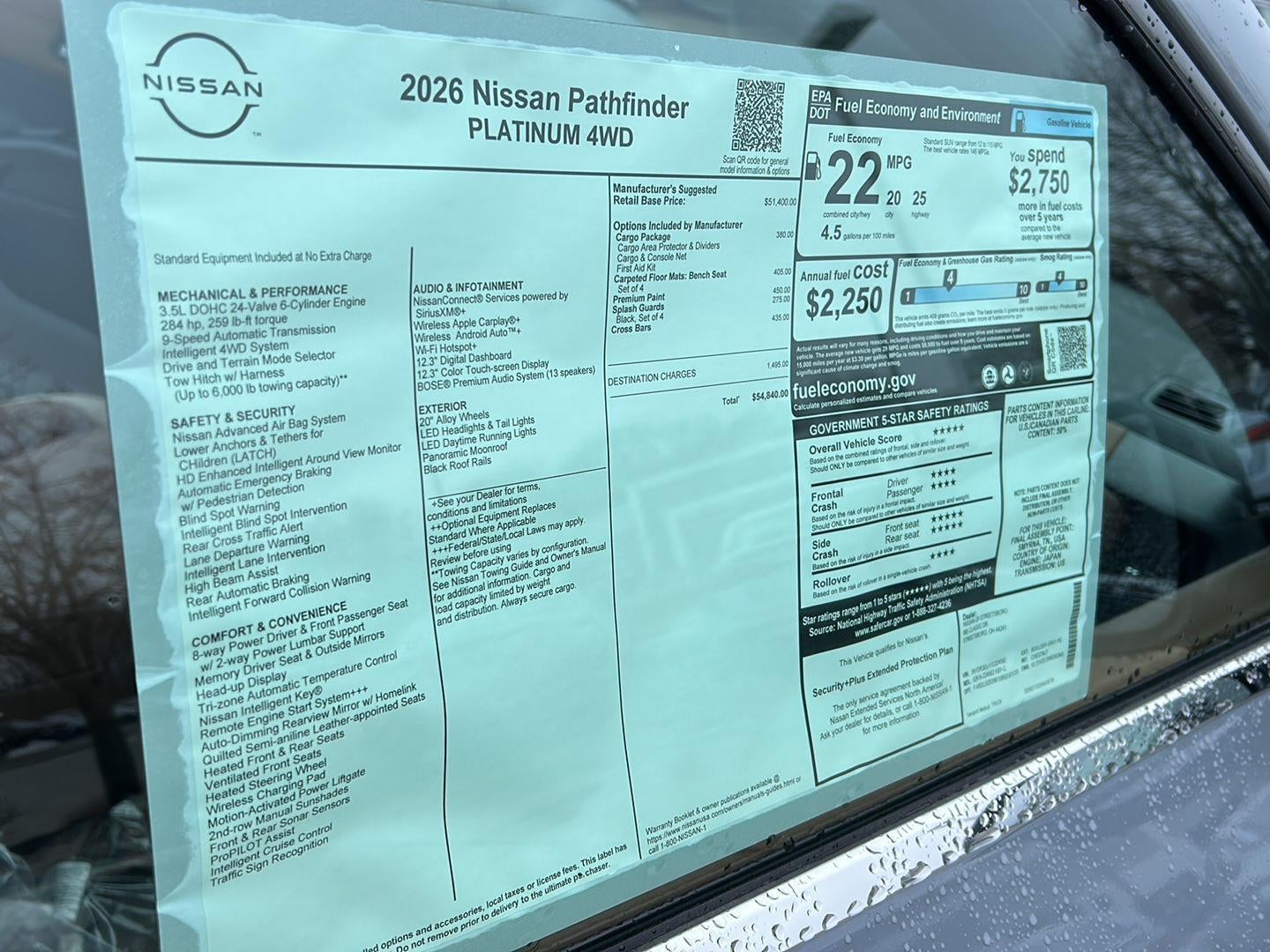 2026 Nissan Pathfinder Platinum