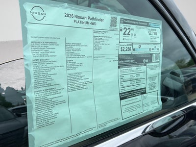 2026 Nissan Pathfinder Platinum