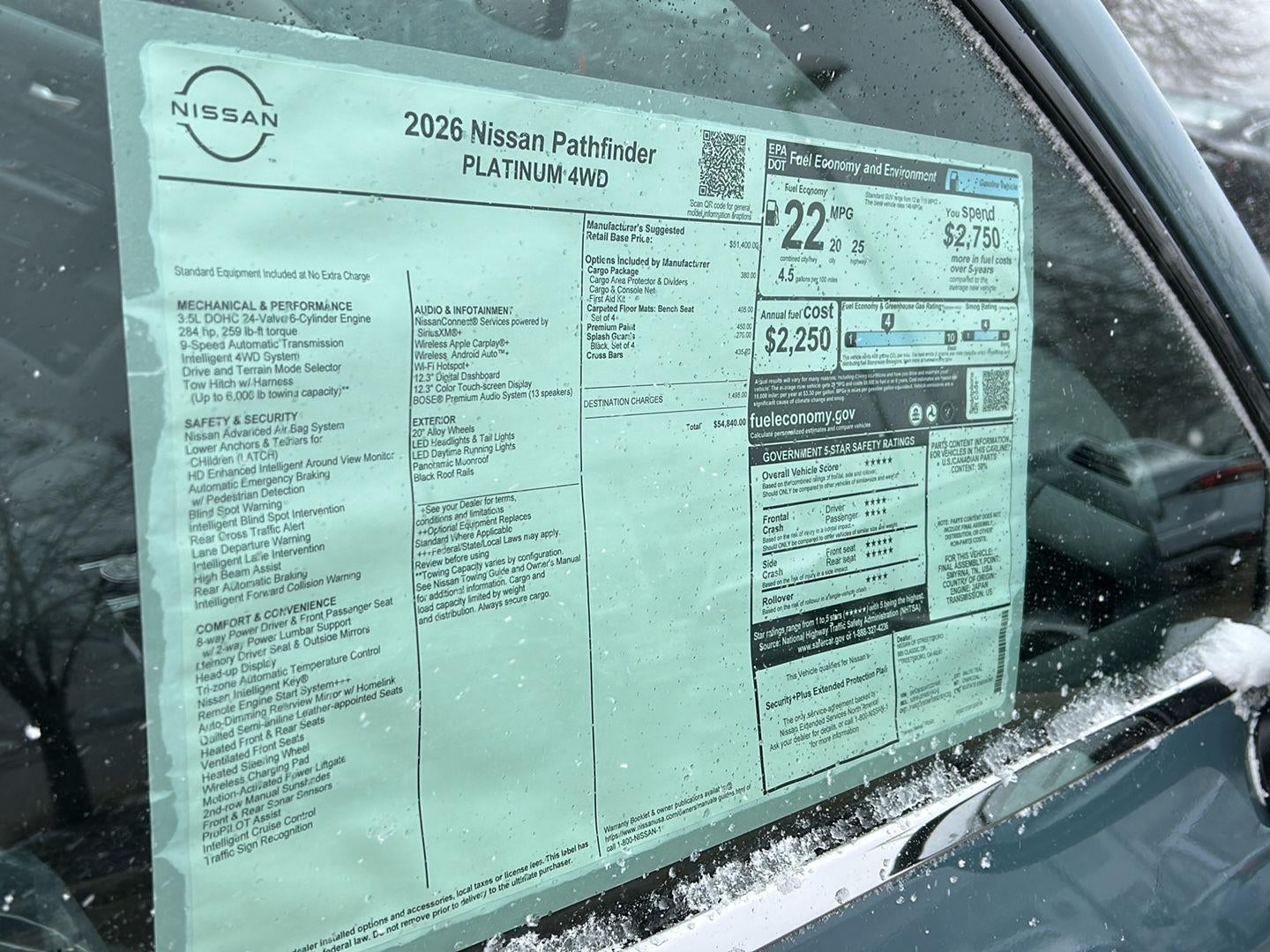 2026 Nissan Pathfinder Platinum