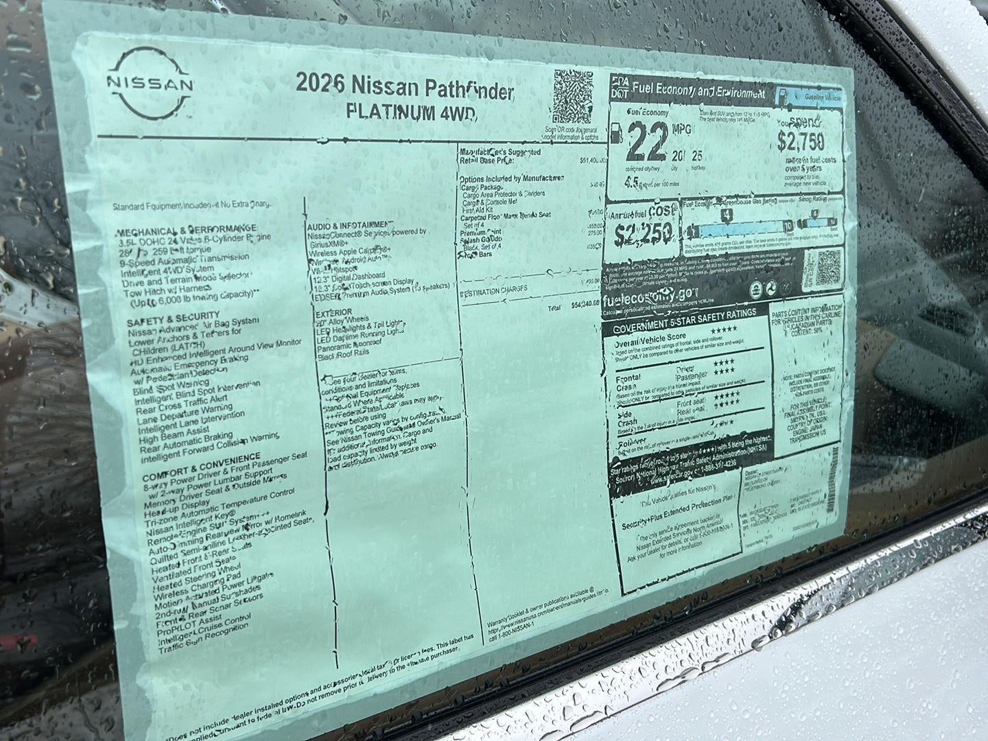 2026 Nissan Pathfinder Platinum