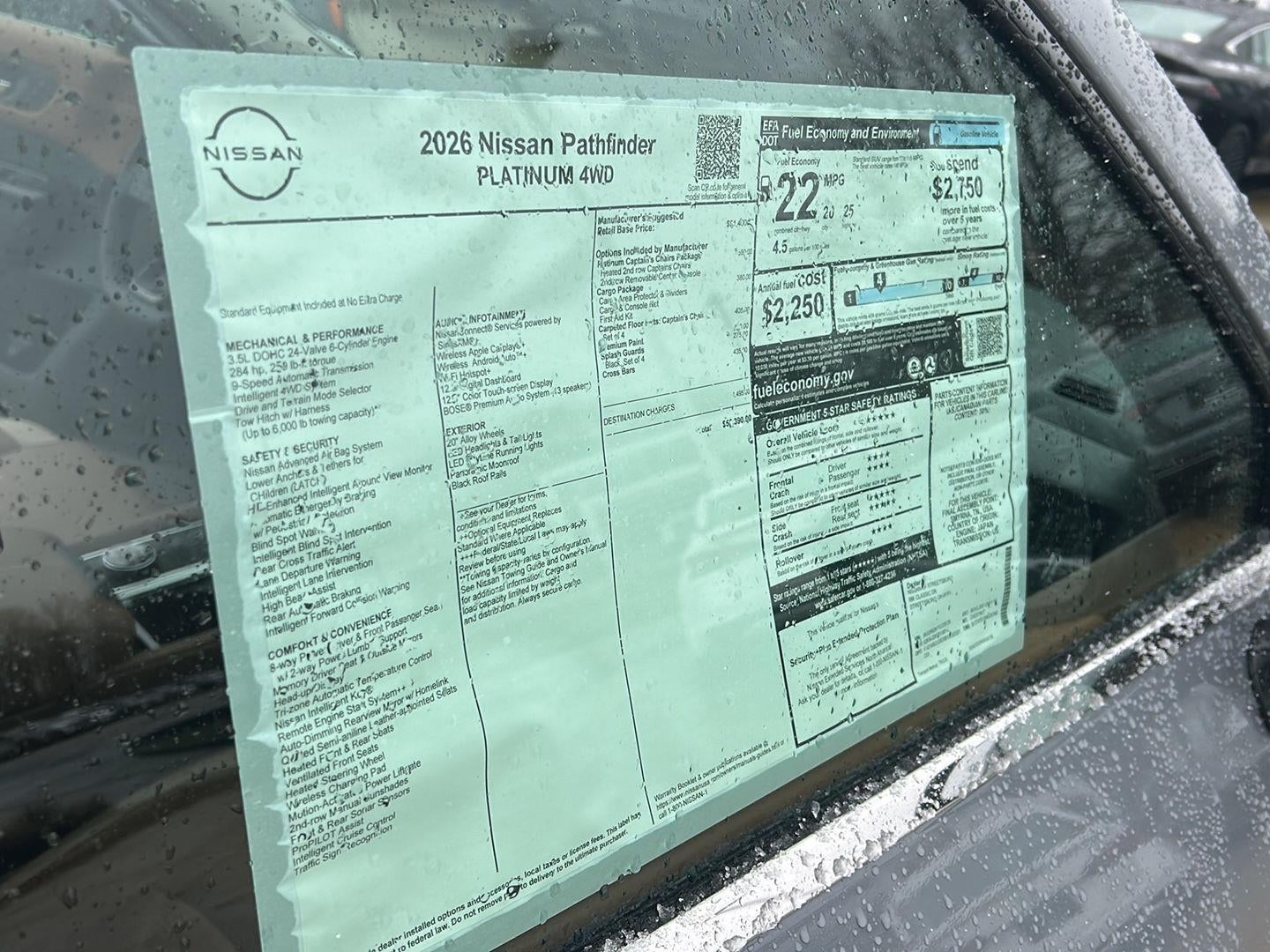2026 Nissan Pathfinder Platinum