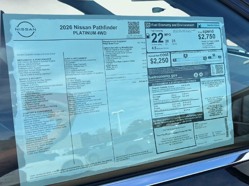 2026 Nissan Pathfinder Platinum