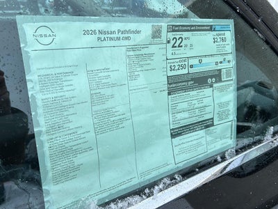 2026 Nissan Pathfinder Platinum