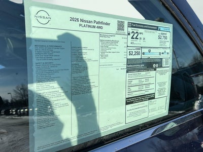 2026 Nissan Pathfinder Platinum