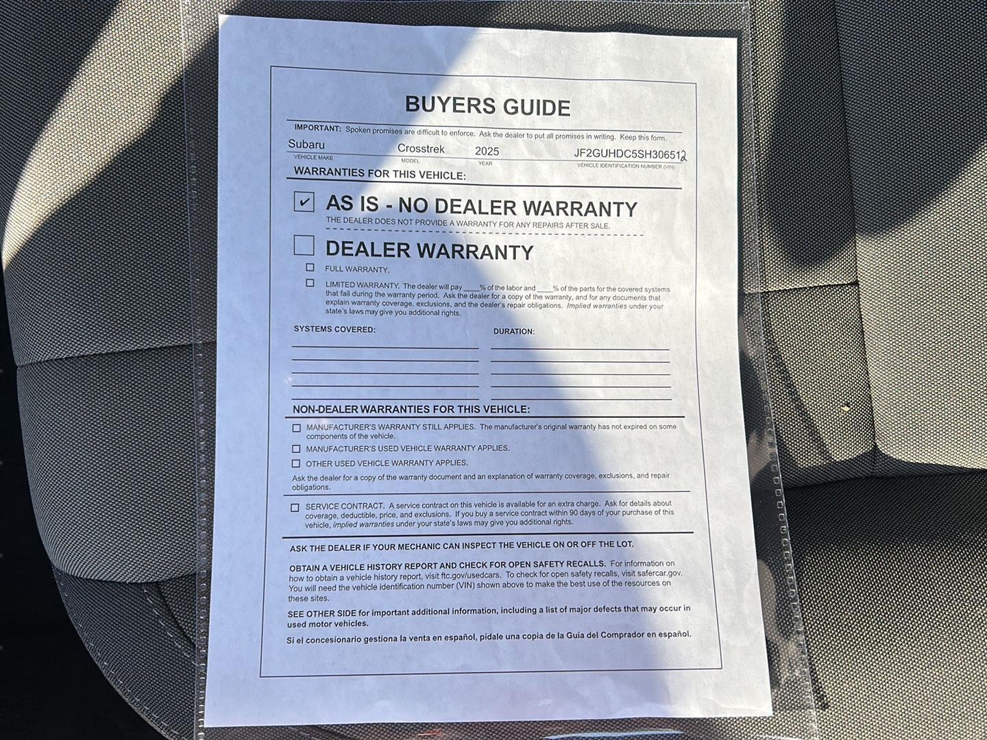 2025 Subaru Crosstrek Premium