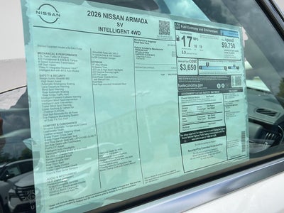 2026 Nissan Armada SV