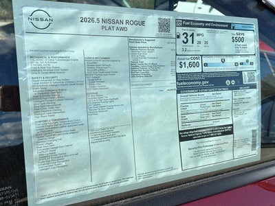2026 Nissan Rogue Platinum