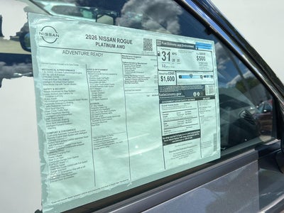 2026 Nissan Rogue Platinum
