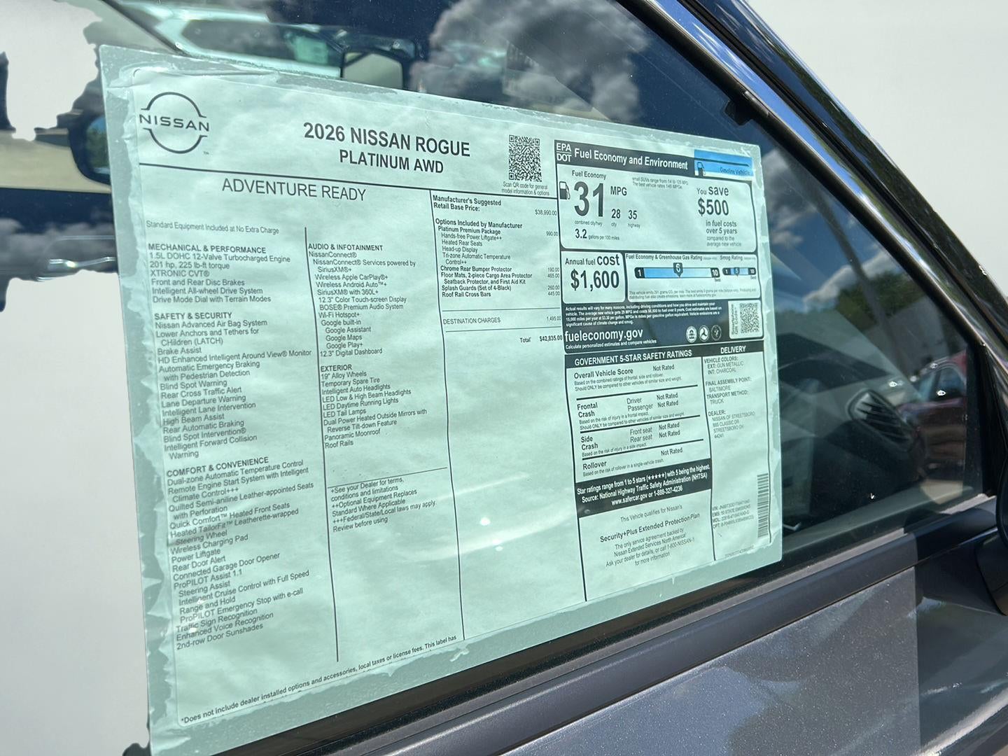 2026 Nissan Rogue Platinum