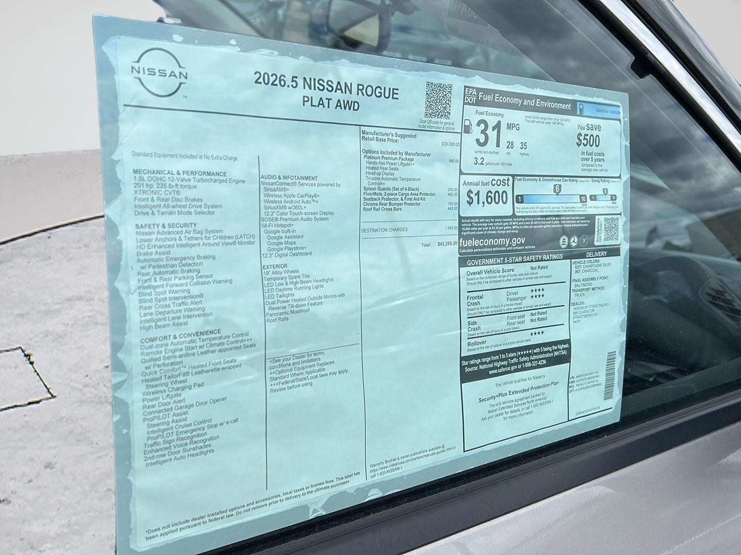 2026 Nissan Rogue Platinum