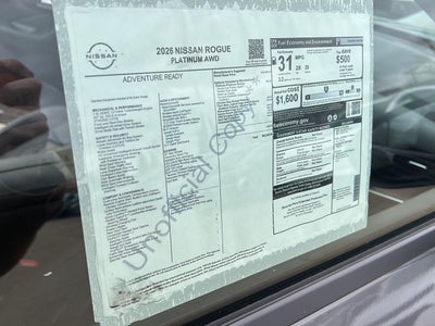 2026 Nissan Rogue Platinum