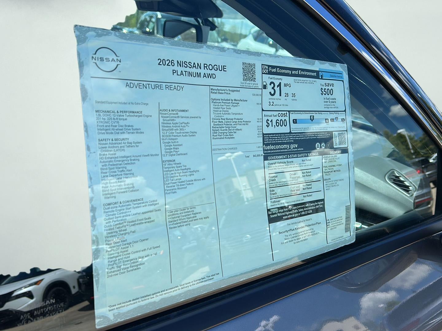 2026 Nissan Rogue Platinum