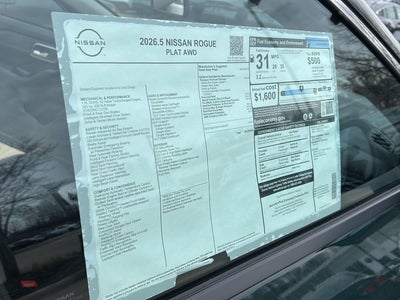 2026 Nissan Rogue Platinum