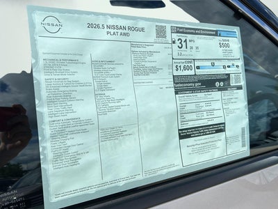 2026 Nissan Rogue Platinum
