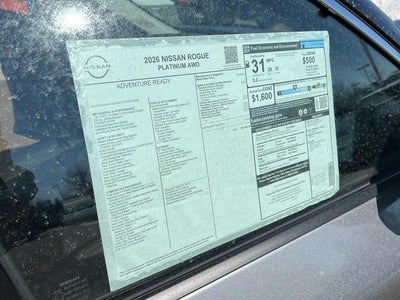 2026 Nissan Rogue Platinum