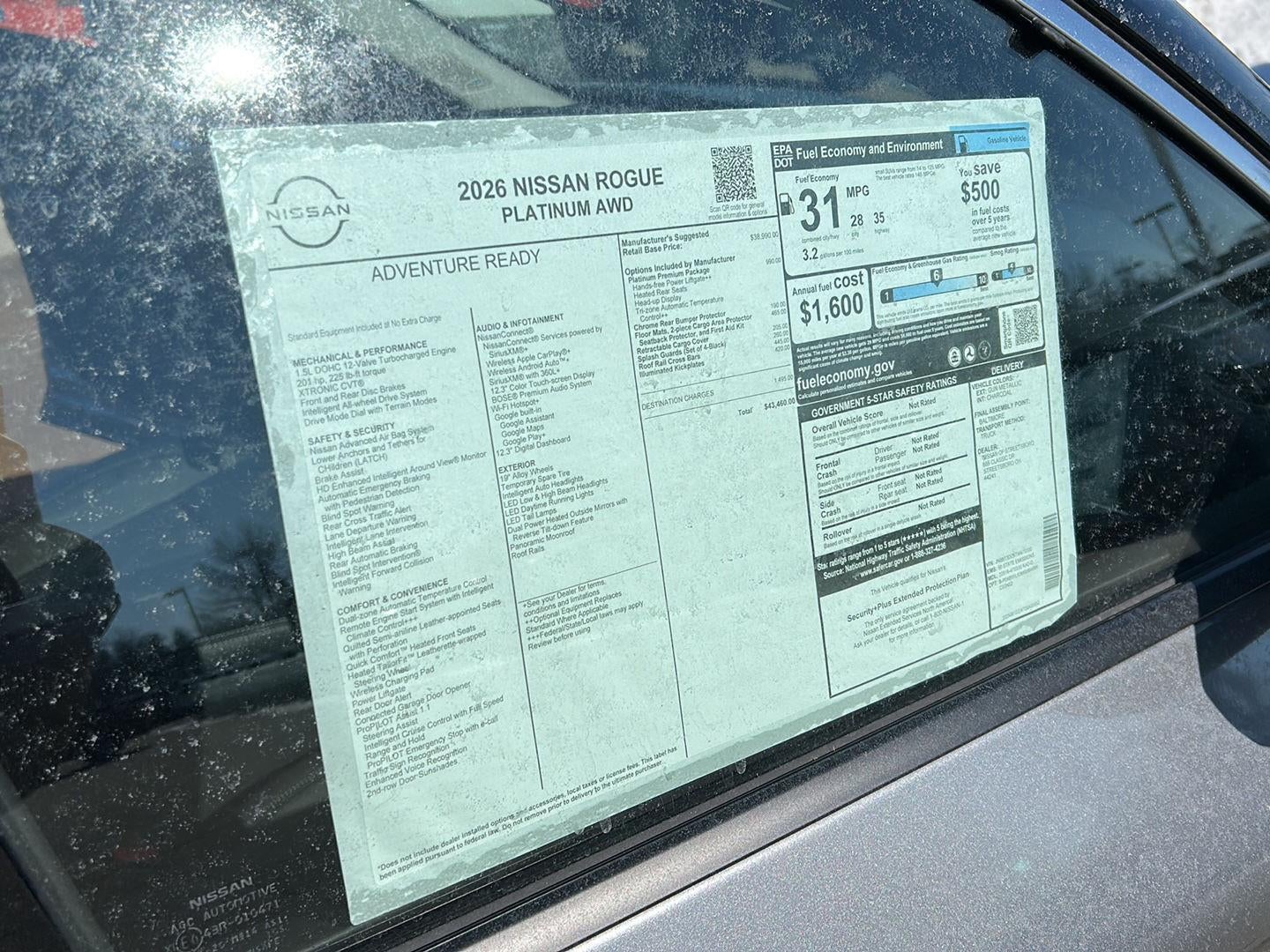 2026 Nissan Rogue Platinum