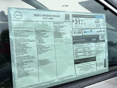 2026 Nissan Rogue Platinum