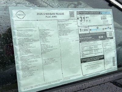 2026 Nissan Rogue Platinum