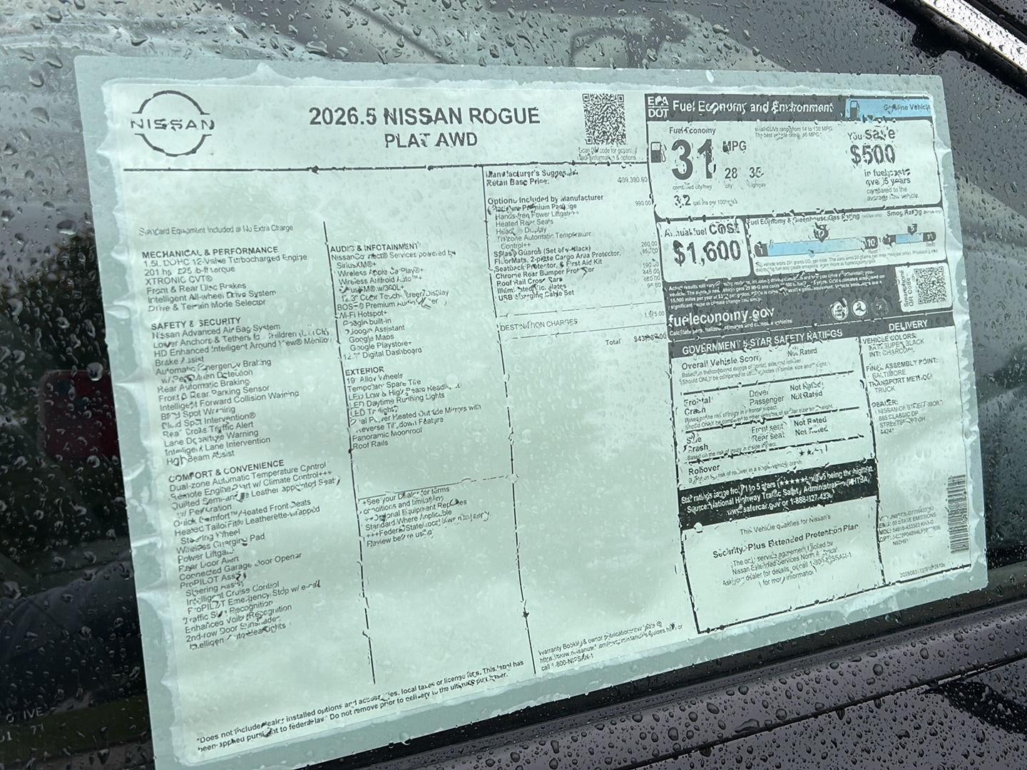 2026 Nissan Rogue Platinum