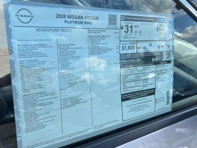 2026 Nissan Rogue Platinum