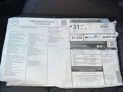 2026 Nissan Rogue Platinum