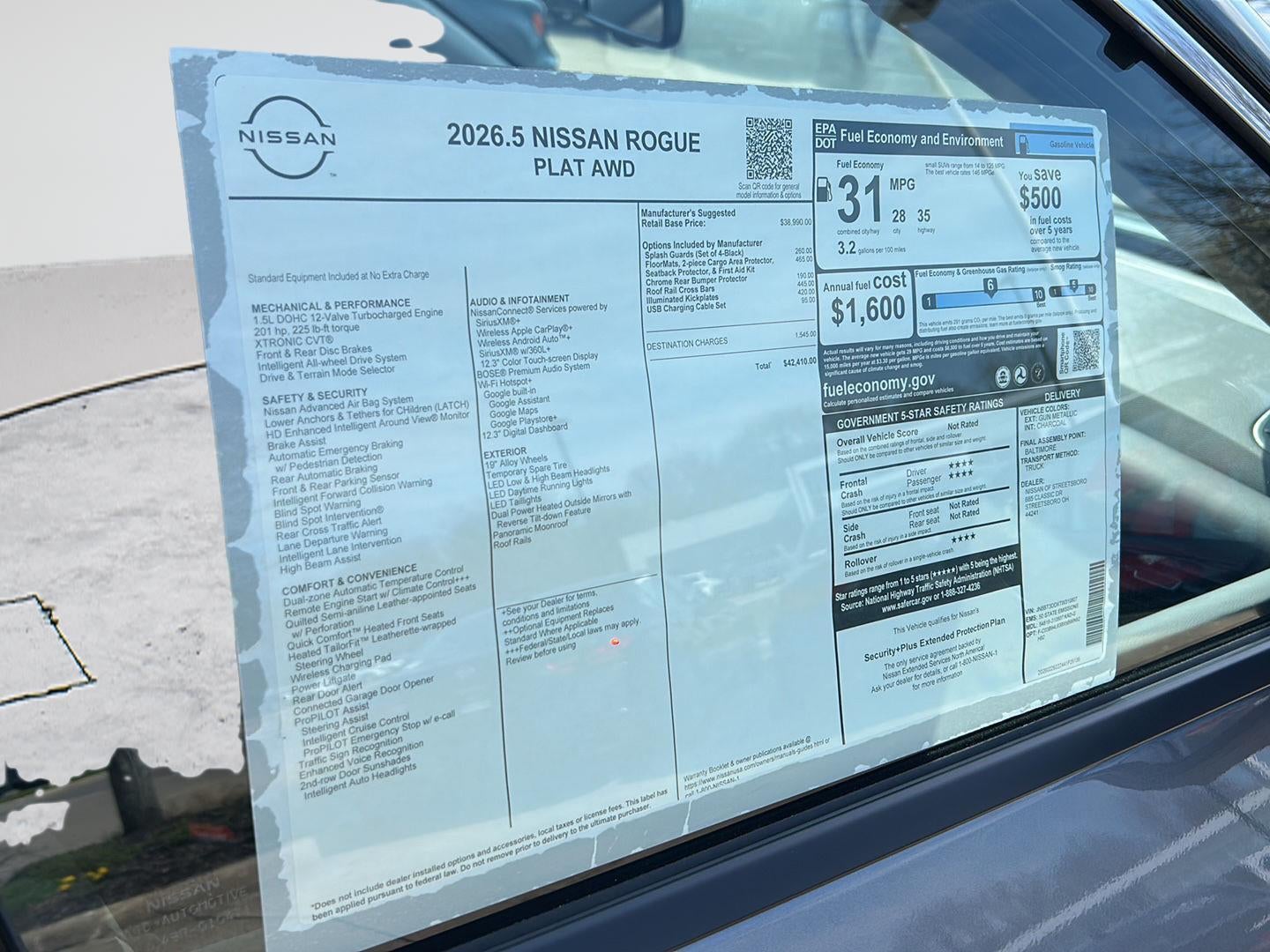 2026 Nissan Rogue Platinum