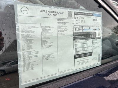 2026 Nissan Rogue Platinum