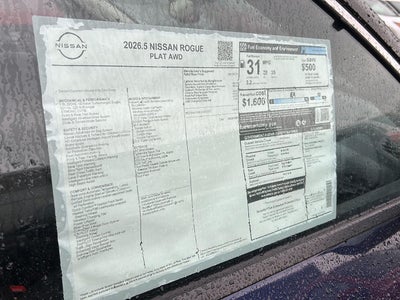 2026 Nissan Rogue Platinum