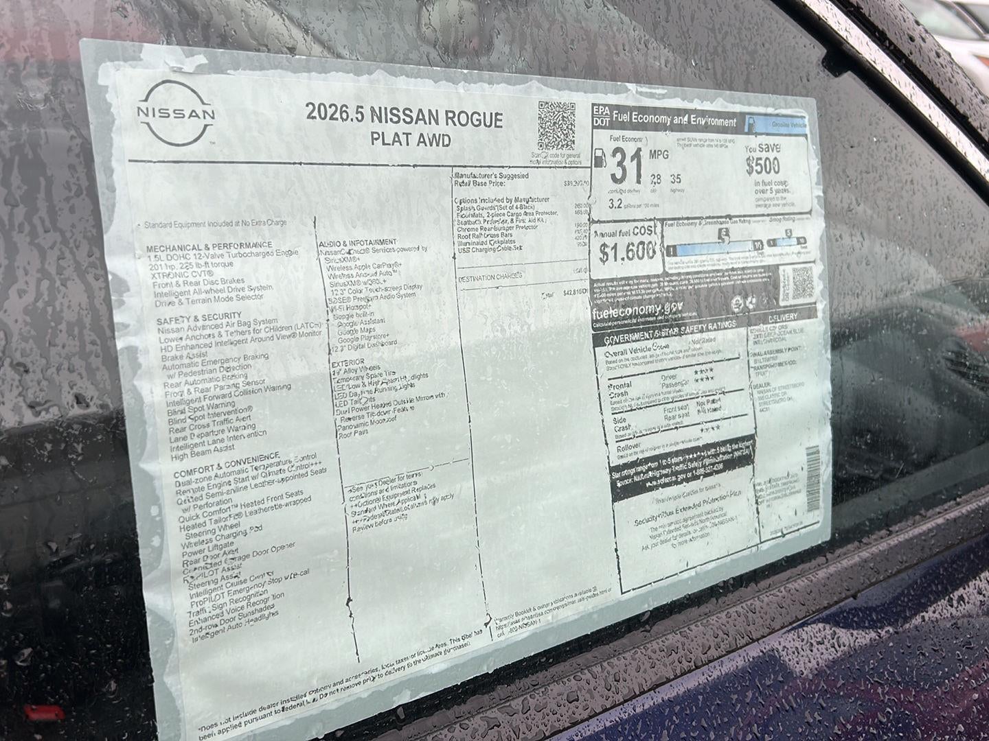 2026 Nissan Rogue Platinum