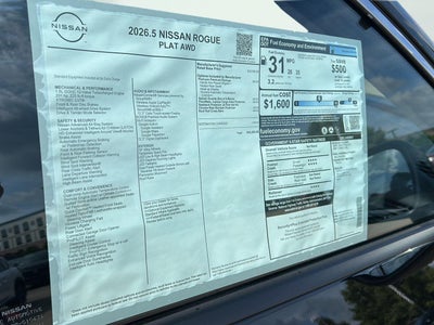 2026 Nissan Rogue Platinum