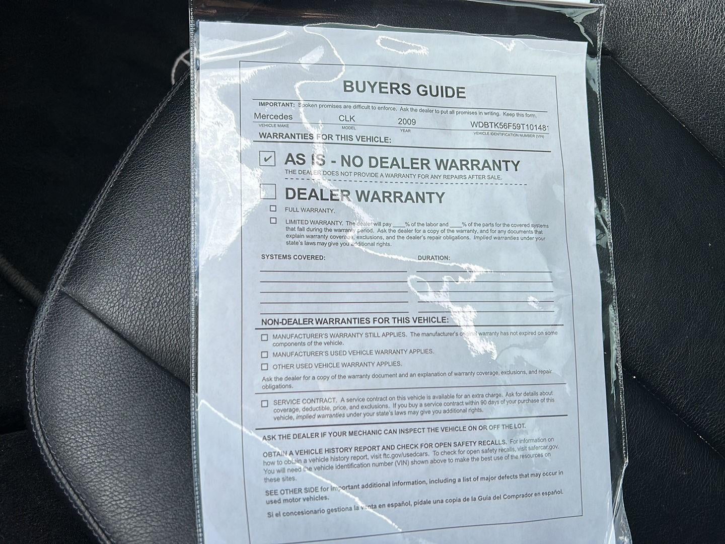 2009 Mercedes-Benz CLK-Class 3.5L