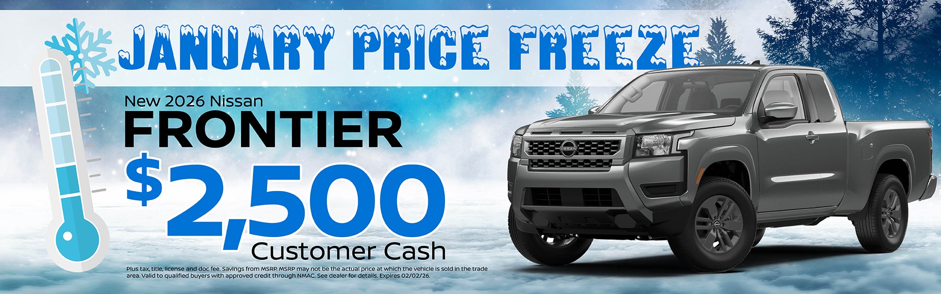 2026 Nissan Frontier Offer | Nissan of Streetsboro