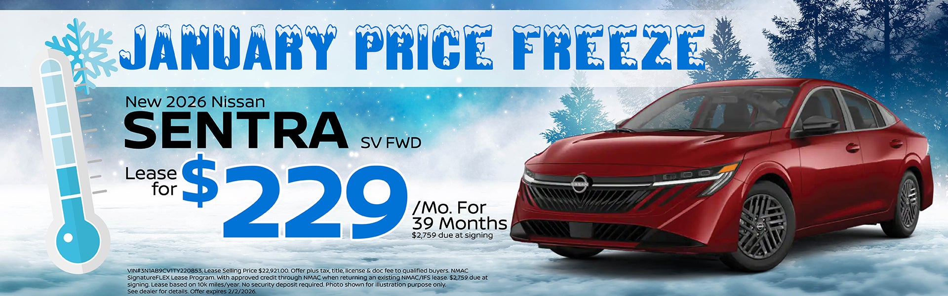 2026 Nissan Sentra Offer | Nissan of Streetsboro