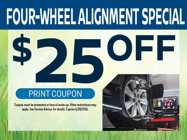 Four-Wheel Alignment Special