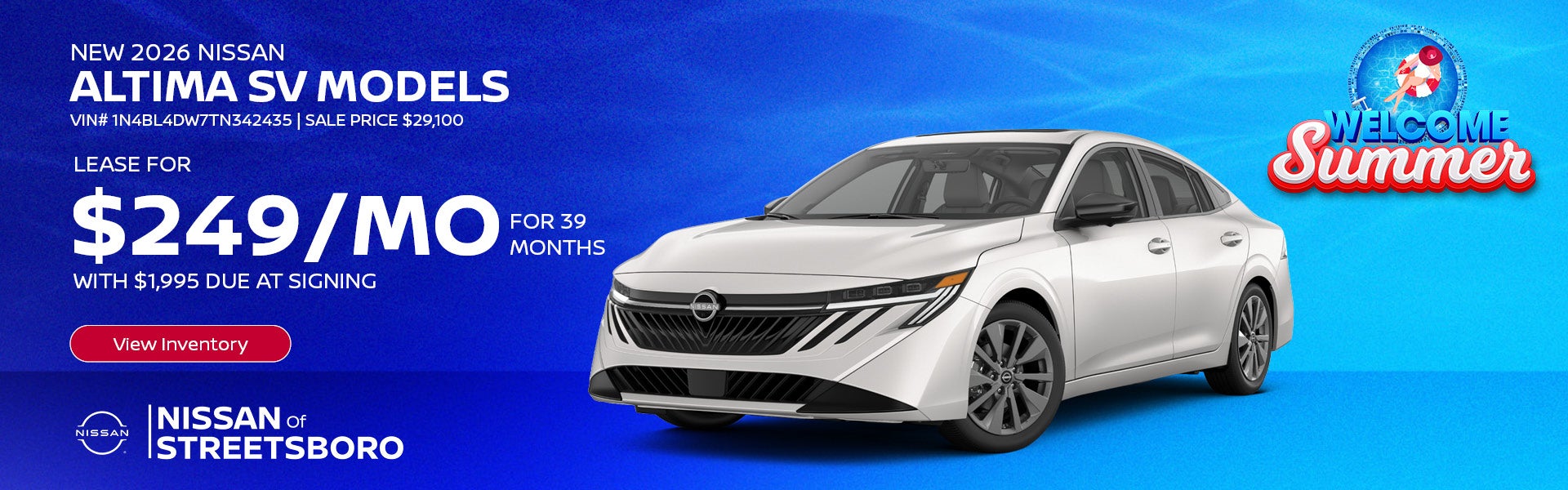 NEW 2026 NISSAN ALTIMA SV MODELS