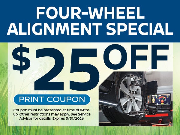 Four-Wheel Alignment Special