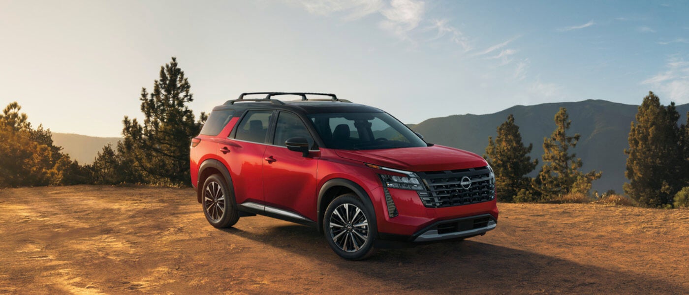 2026 Nissan Pathfinder parked on mountain top