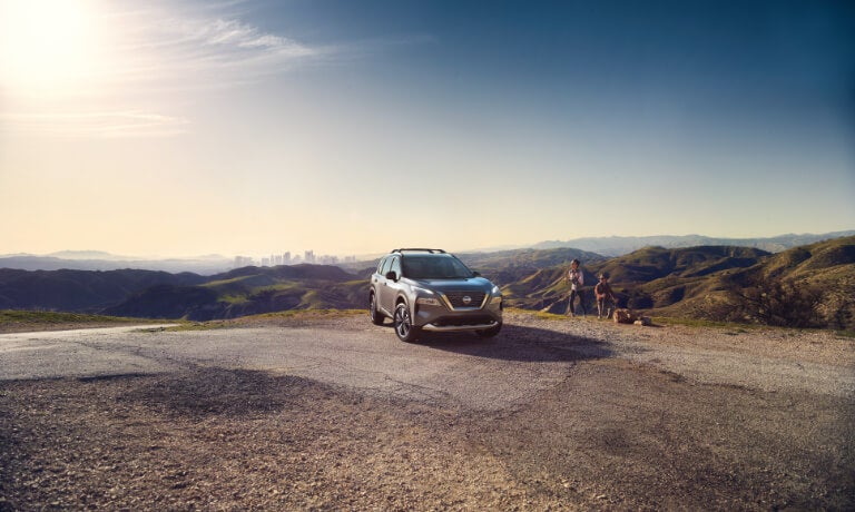 2026 Nissan Rogue parked in mountains