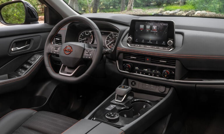 2026 Nissan Rogue dashboard and steering wheel