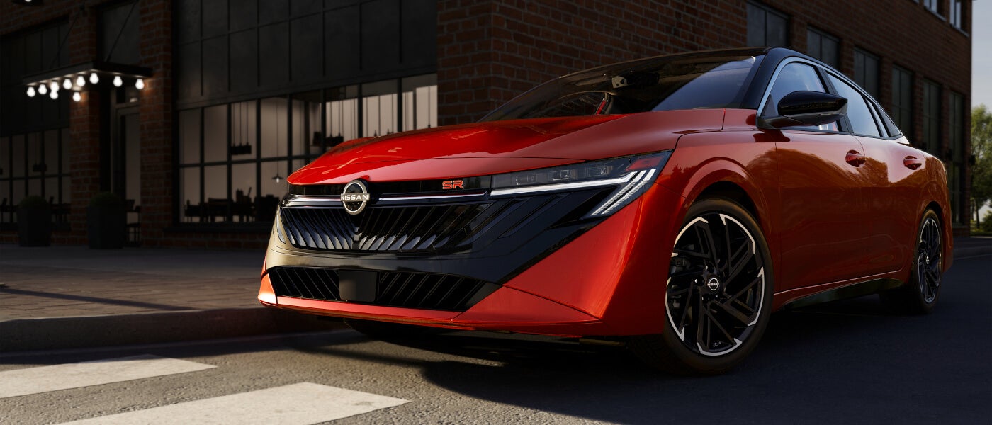 2026 Nissan Sentra close-up in town