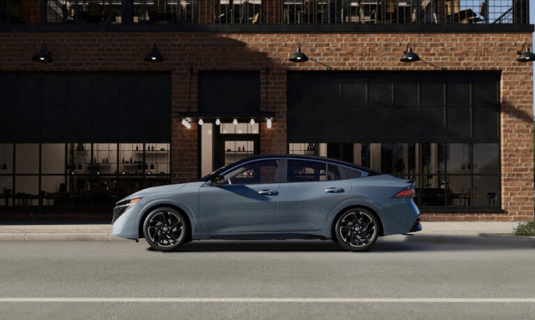 2026 Nissan Sentra side view outside building